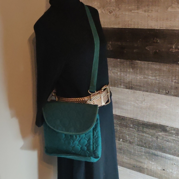 Thirty-one teal quilted cross body bag - Picture 7 of 8